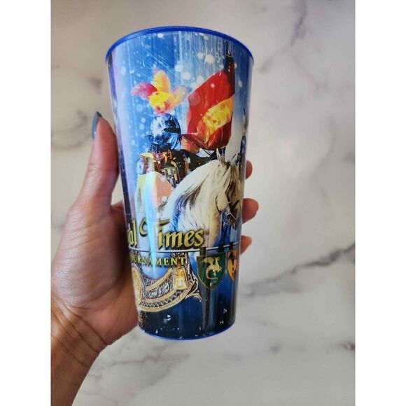 Medieval Times red Knights flag banner Cable Guy costume souvenir cup bundle - Picture 7 of 9